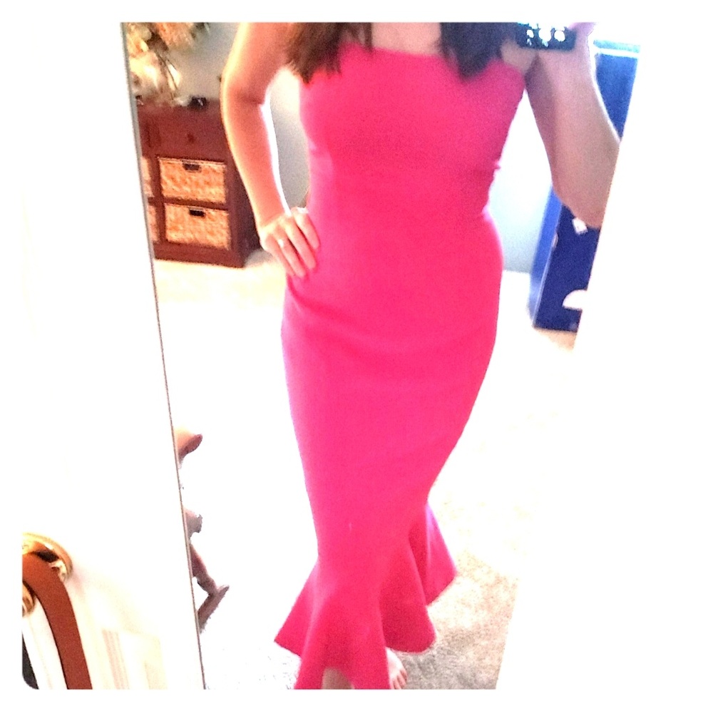 Cinq a Sept Luna dress in fuschia